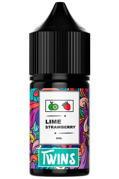 Солевая жидкость для POD-систем Twins Lime Strawberry