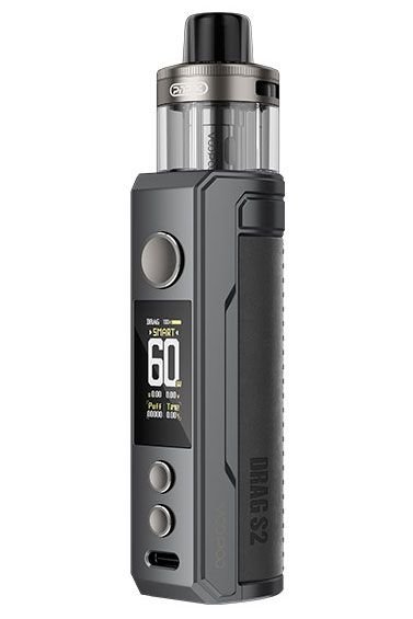 Вейпы VOOPOO Drag S2 Gray Metal 60 Вт 2500 мАч