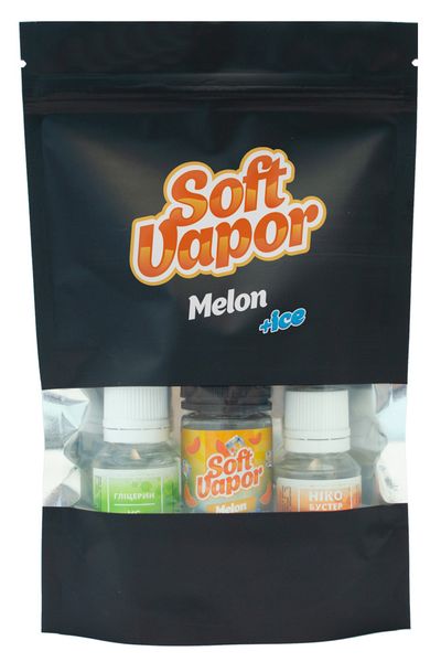 Сольова рідина для POD-систем Soft Vapor Melon ICE Жовтий