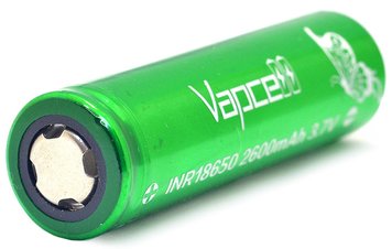 Аккумуляторы Vapcell 2600 mAh 18650 Зелёный