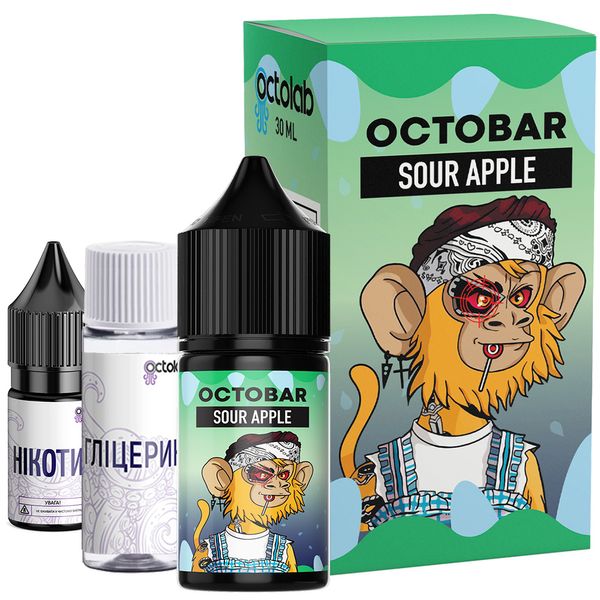 Солевая жидкость для POD-систем Octobar NFT Sour Apple