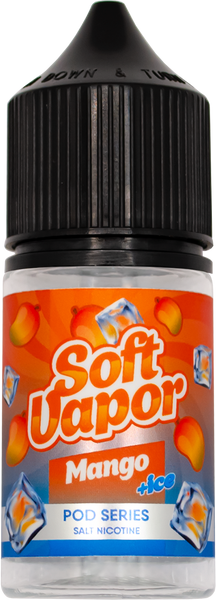 Сольова рідина для POD-систем Soft Vapor Mango ICE Помаранчевий