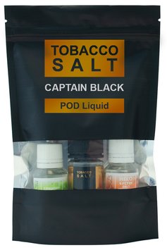 Солевая жидкость для POD-систем Tobacco Salt Capitan Black