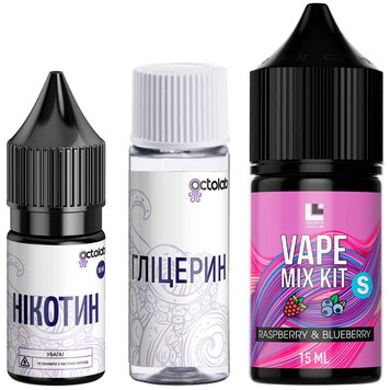 Солевая жидкость для POD-систем Vape Mix Kit Raspberry Blueberry