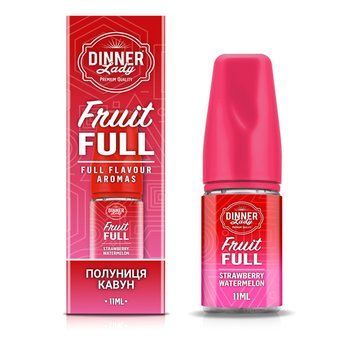 Солевая жидкость для POD-систем Dinner Lady Fruit FULL Strawberry Watermelon (Клубника Арбуз)