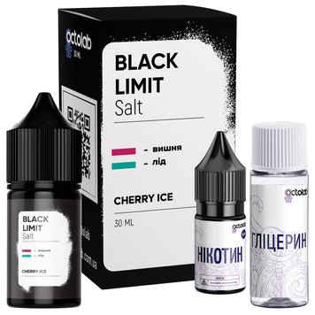 Сольова рідина для POD-систем Black Limit Cherry Ice Чорний