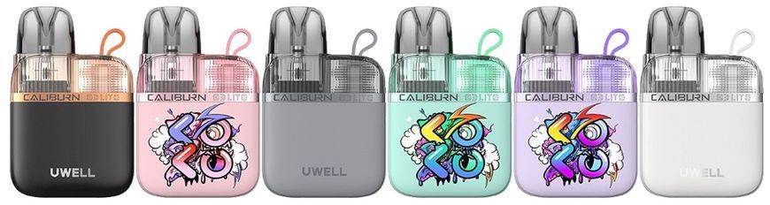 Многоразовые POD-системы Uwell Caliburn G3 LITE KOKO Graffiti Cyan с аккумулятором 1200 мАг POD-системы Uwell Caliburn G3 LITE KOKO Graffiti Cyan 25 Вт 1200 мАг