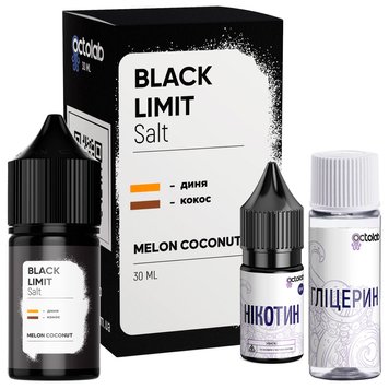 Сольова рідина для POD-систем Black Limit Melon Coconut Чорний