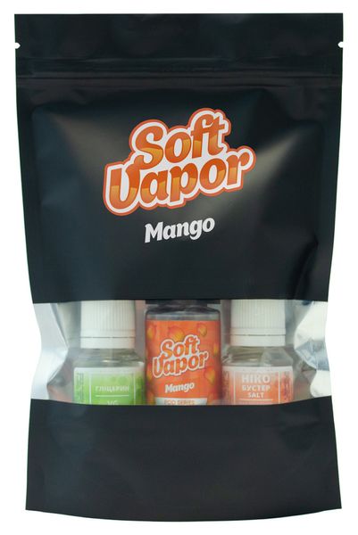 Сольова рідина для POD-систем Soft Vapor Mango Помаранчевий