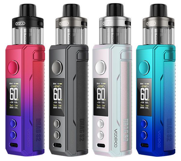 Вейпи VOOPOO Drag S2 Colorful Silver 60 Вт 2500 мАг