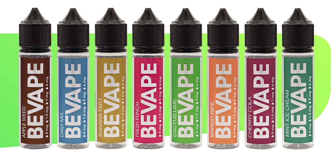 8 вкусов жидкости BEVAPE