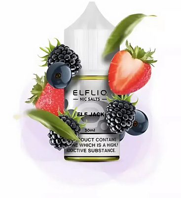 ELFLIQ Elf Jack (Полуниця Смородина Ожина та Анісові цукерки)
