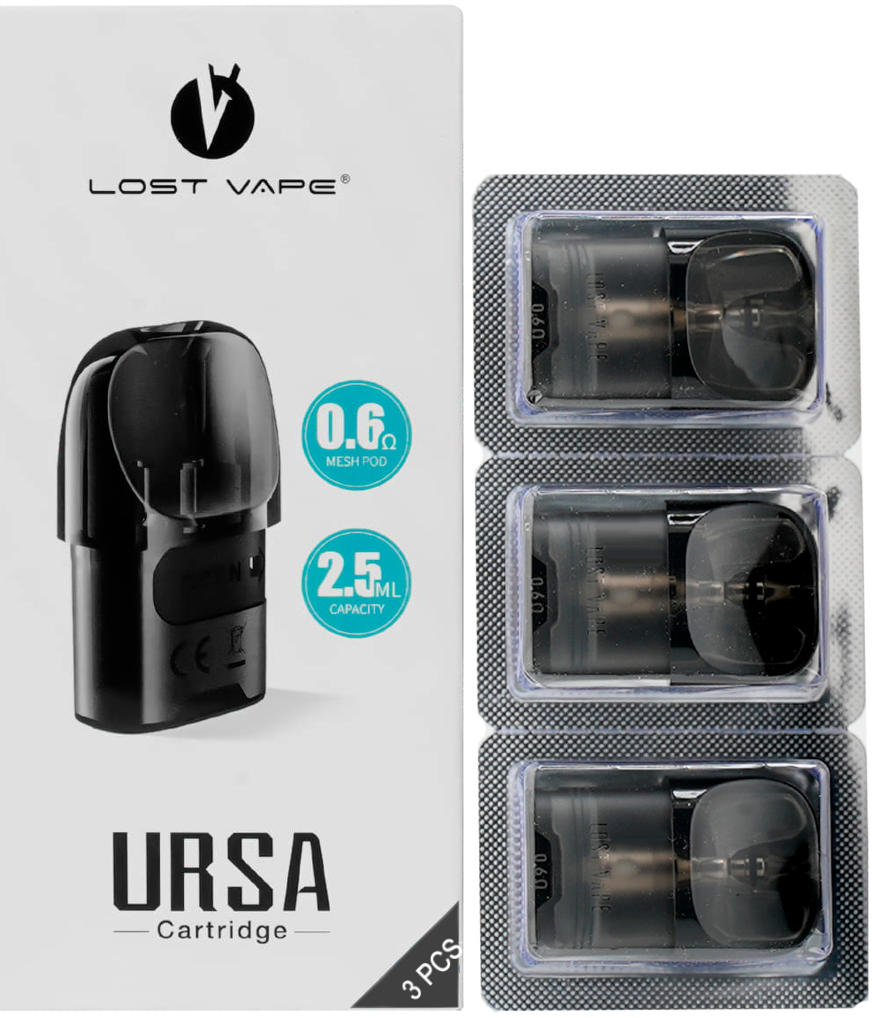 Упаковка картриджей lost vape ursa nano 