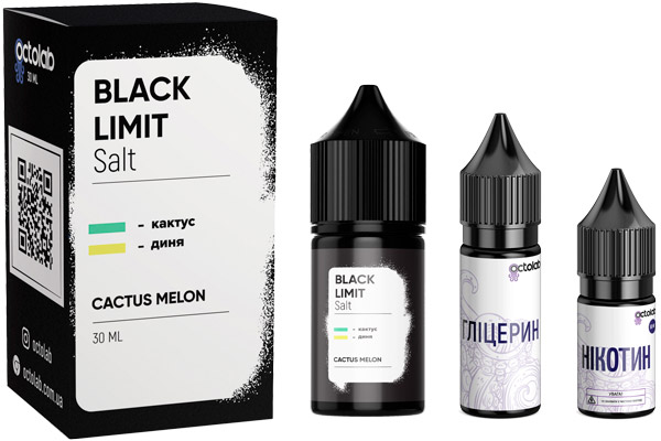 Комплектація набору рідини Black Limit Cactus Melon