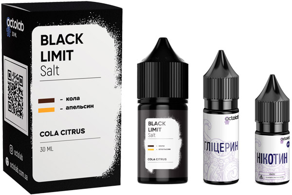 Комплектация набора жидкости Black Limit Cola Citrus