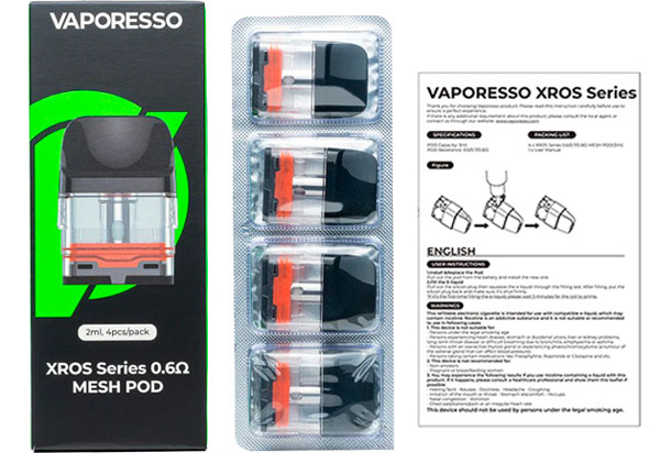 Пакування картриджів Vaporesso XROS