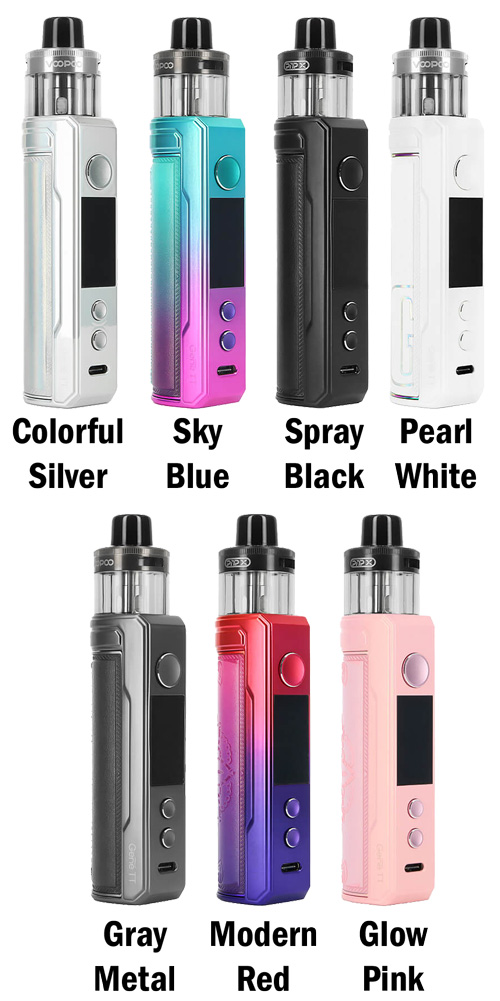 Цветовые варианты VOOPOO Drag X2